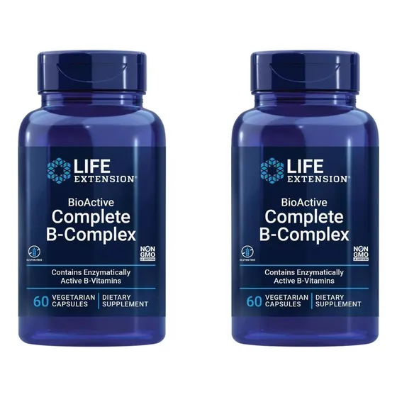 Life Extension Complete B Complex 60 Cápsulas, Paquete De 2