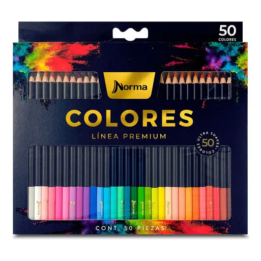 Norma Nuevos 50 Lapices De Colores Premium Profesionales