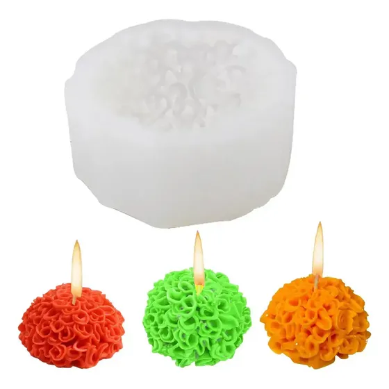 YOUMISHOP Molde Silicon Flor Cempasuchil Dia Muertos Halloween