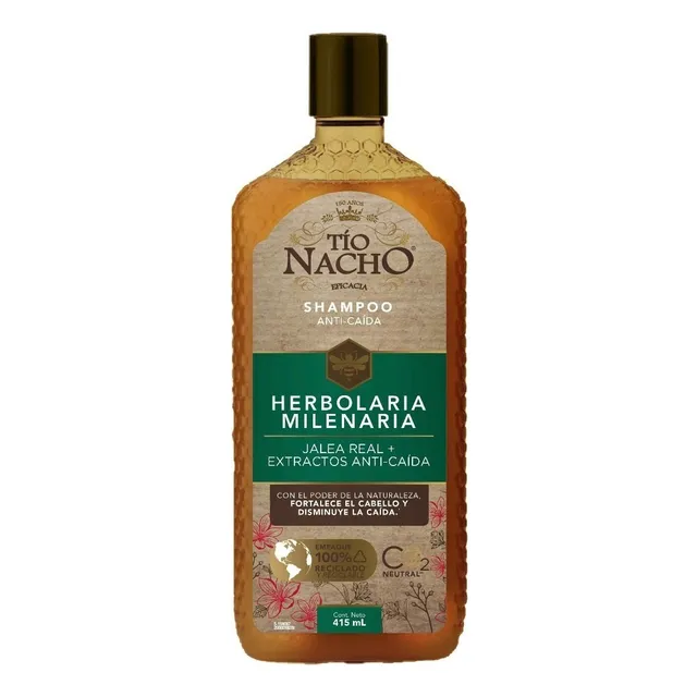 Tío Nacho Shampoo Herbolaria Milenaria. Botella Con 415ml.