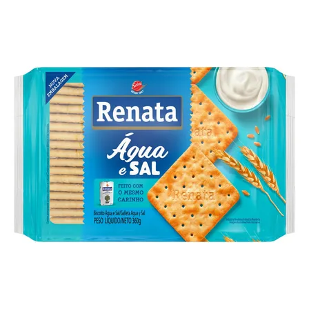 Biscoito Água E Sal Renata Pacote 360g