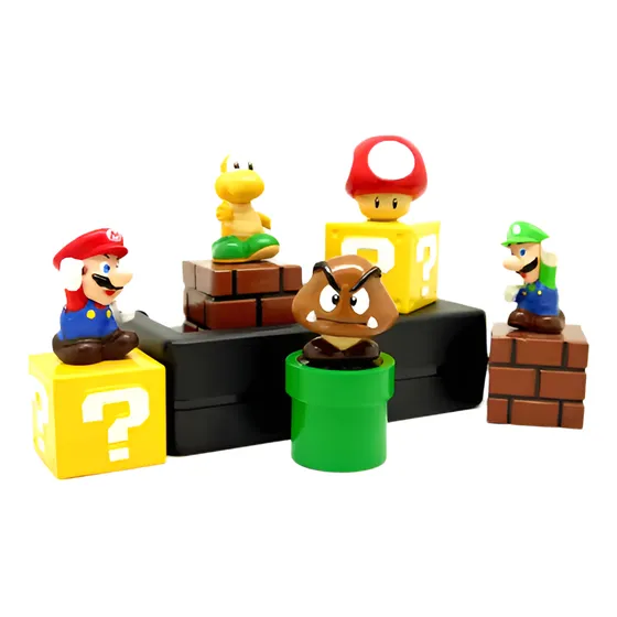 Oem Mario Bros Set De 5 Figuras De Acción Super Mario