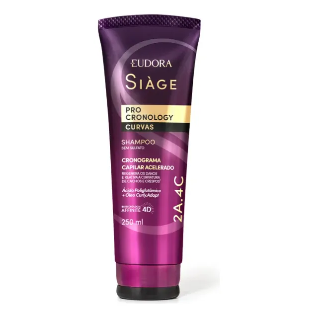Eudora Siage Shampoo Pro Cronology Curvas 250ml