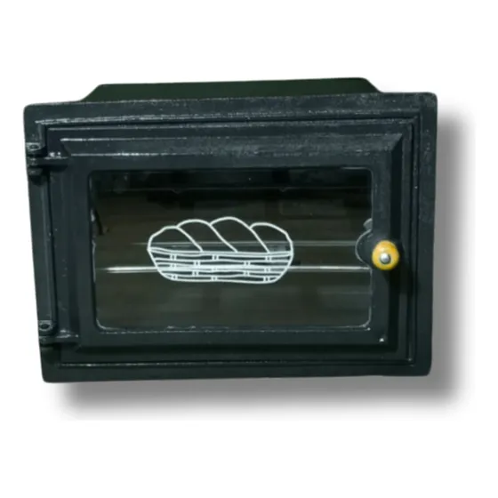 Forno Fogão A Lenha Rustico Roça Vidro 55x49x40cm Assados