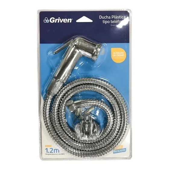 Ducha Telefono Plastica Con Manguera 1.2mts Griven    