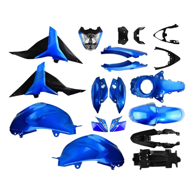 Plastiqueria Carenaje Completo Gixxer150 Azúl Tipo Original 