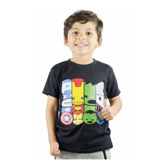 Franela De Niño Talla 2 Super Heroes