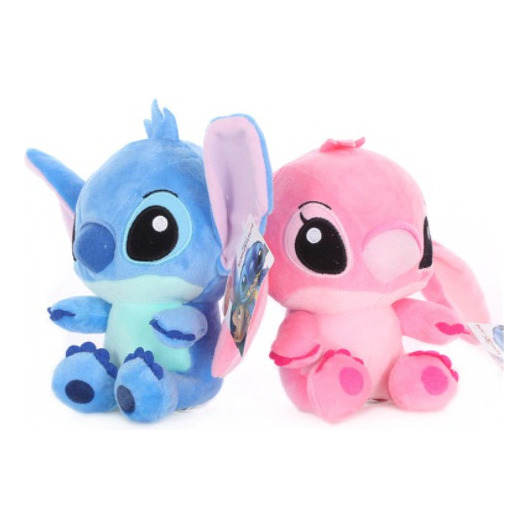 Casal Lilo E Stitch E Angel Namorados 2 Unidades PelĂşcia 20cm Casal Lilo E Stitch E Angel Namorados 2 Unidades PelĂşcia 20cm