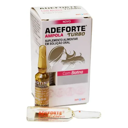 Adeforte Turbo + Biotina 3ml Suplemento Consumo Via Oral
