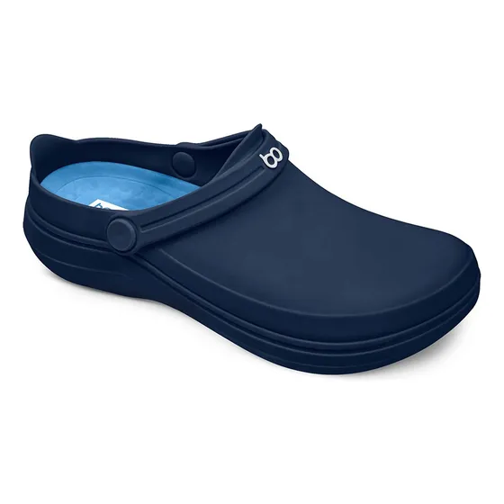 Zapato Zueco De Goma Antideslizante Azul - Mundo Trabajo