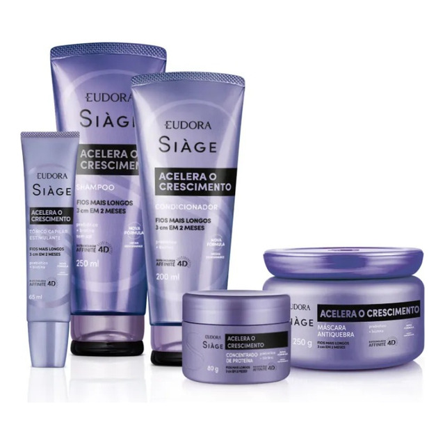 Siàge Eudora Kit Completo Acelera O Crescimento 5 Produtos Siàge Eudora Kit Completo Acelera O Crescimento 5 Produtos
