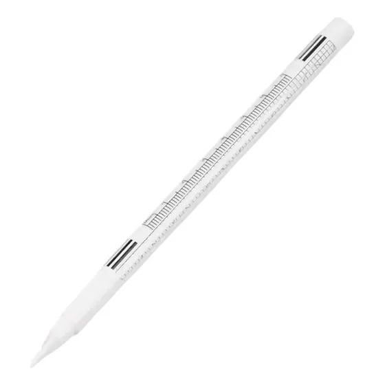 Lápiz Quirúrgico Marcador Estéril Blanco +regla Microblading