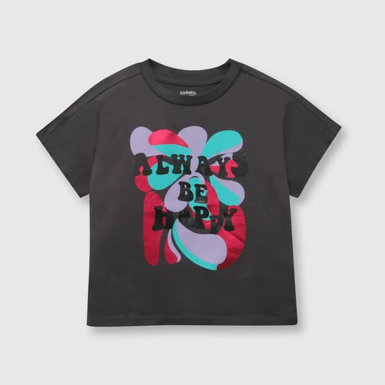 Polo De Niña Retro Gris Colloky