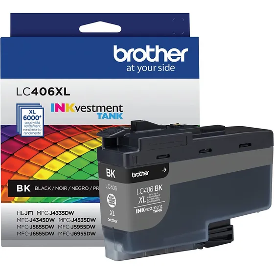 Cartucho De Tinta Brother Lc406 Color Negro