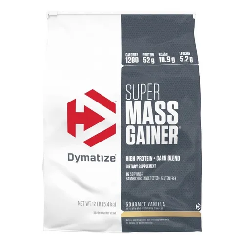 Super Mass Gainer 12 Lb Dymatize, Ganador De Masa C/vitamina Sabor Gourmet Vanilla