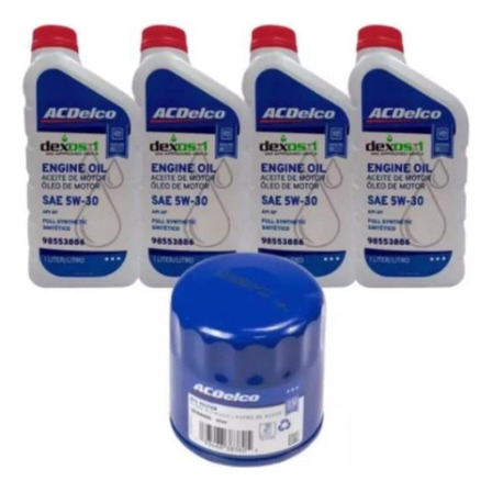 Kit Troca Oleo 5w30sint. E Filtro Onix Tracker Montana Turbo Kit Troca Oleo 5w30sint. E Filtro Onix Tracker Montana Turbo