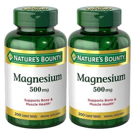 Suplemento, Nature's Bounty Magnesio 500 Mg 400 Comprimidos
