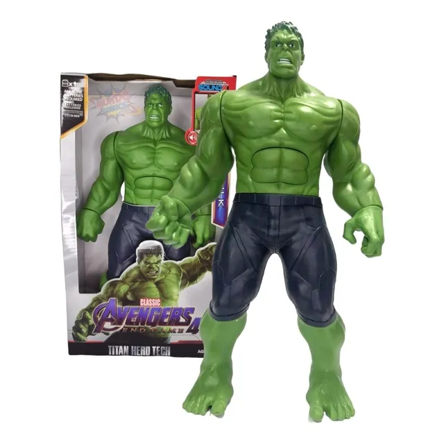 Figura De Hulk Articulada Con Luz Y Sonido 30cm Avengers