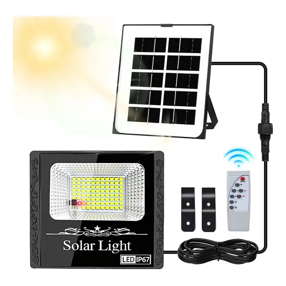 Lampara Solar 45w Detector De Movimiento 85 Super Leds