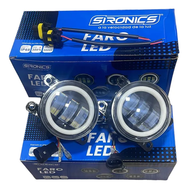 Faros Led Sironics 3.5  Auxiliar Ojo De Angel (par) B C V