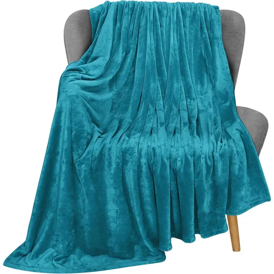 Manta Antiestática Utopía Bedding, Azul Turquesa, 177x127cm