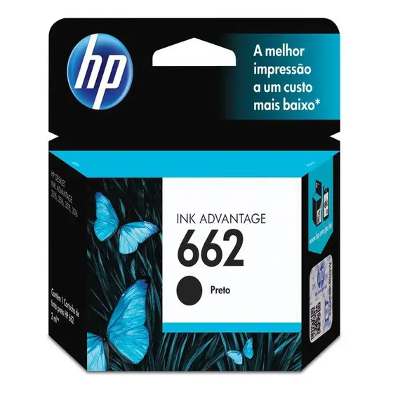 Cartucho De Tinta Hp 662 Preto Advantage