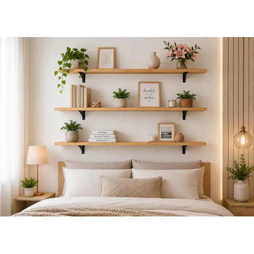 Prateleira Invisível MDF 50x14x3cm Branco Hauskit Conceito Moderna