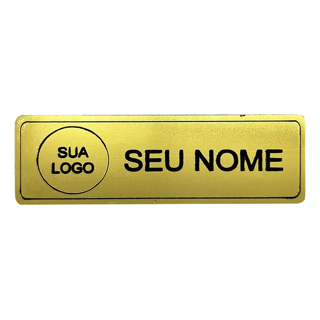 Boton Crachá Broche Personalizado Com Logo E Nome Com Imã