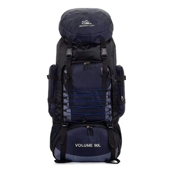 Mochila 90 Litros Camping Outdoor Trekking Color Azul marino