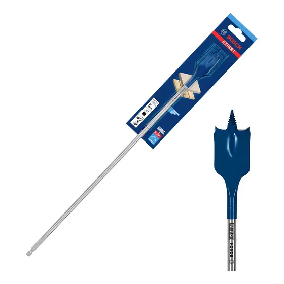 Broca plana para madera Bosch Expert, velocidad de corte automático, 19 x 400 mm