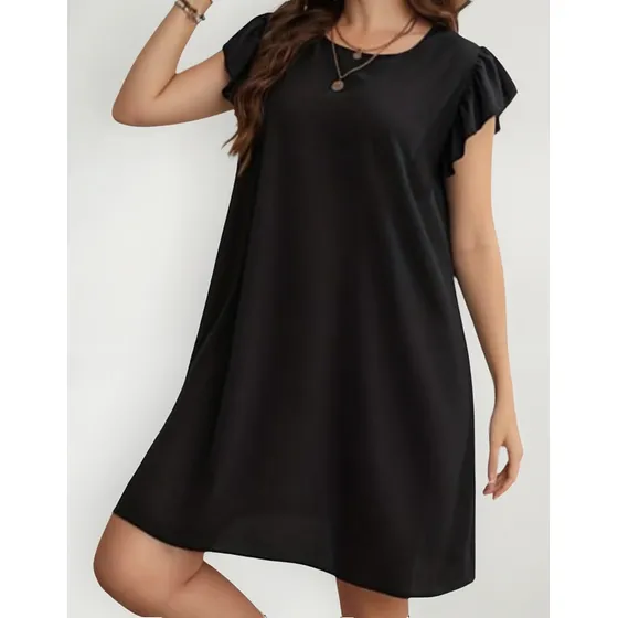 Vestido Corto Amplio Black Para Bebés - Maitenas