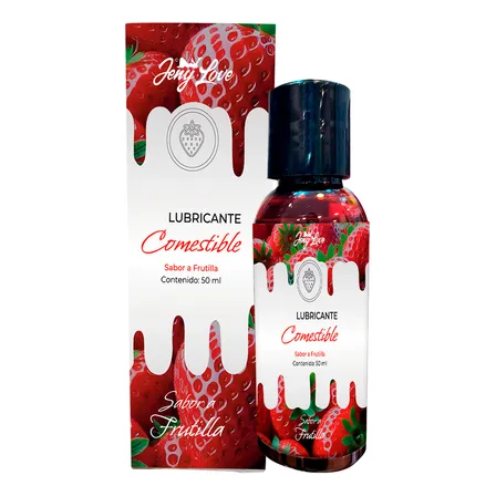 Lubricante Frutilla Comestible Excitante Femenino 50ml