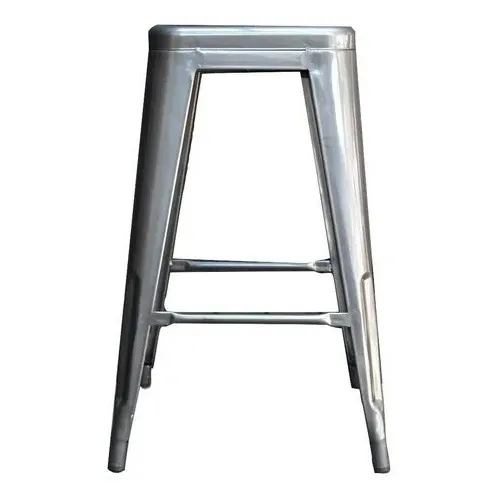 Banqueta Taburete Tolix Gris Grafito 65 Cm Alto
