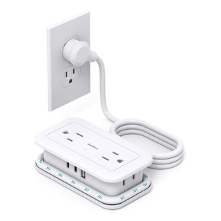 Regleta De Alimentación De Viaje Con 4 Salidas Y Usb C Regleta De Alimentación De Viaje Con 4 Salidas Y Usb C
