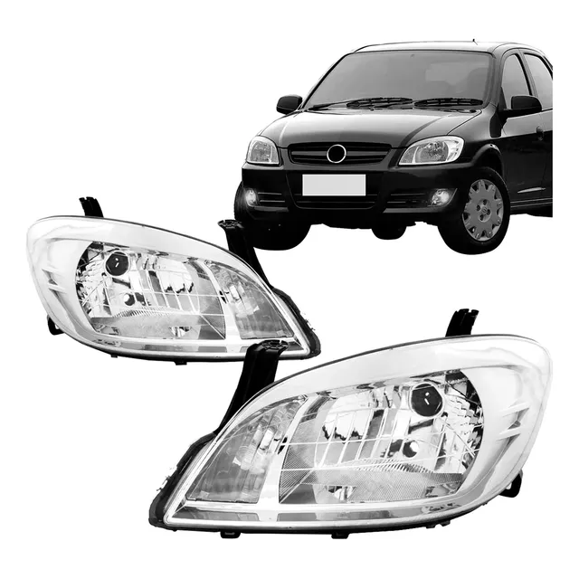 Farol Celta 2007 2008 2009 2010 2011 2012 Cromado Prisma