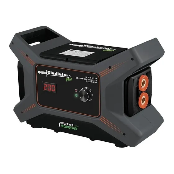 Soldadora inverter Gladiator Pro IX 9200/220 gris/negra 50Hz/60Hz 220V
