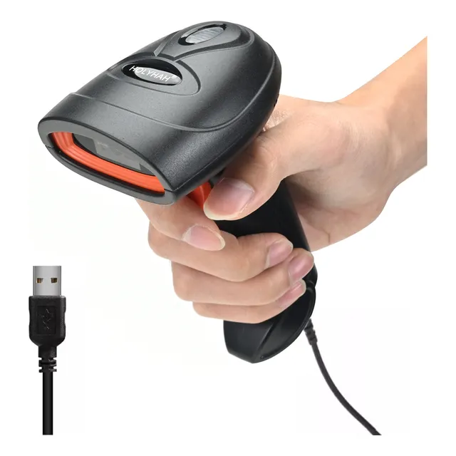 Lector De Escáner De Código De Barras 1d/2d Con Cable Holyha