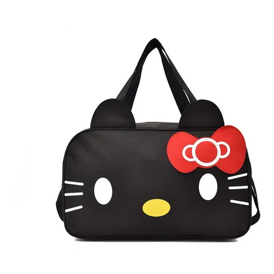 Bolso Viajero Hello Kitty Negro, Niña