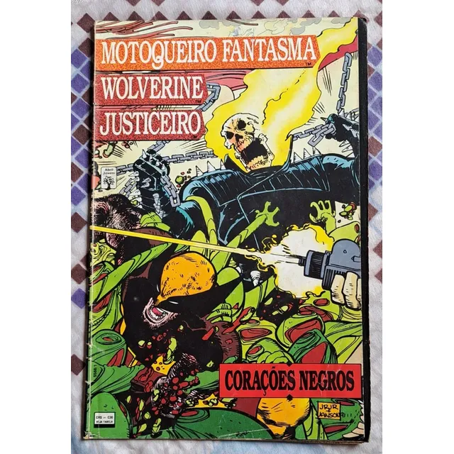 Motoqueiro Fantasma, Wolverine & Justiceiro - Corações Negros - Abril 