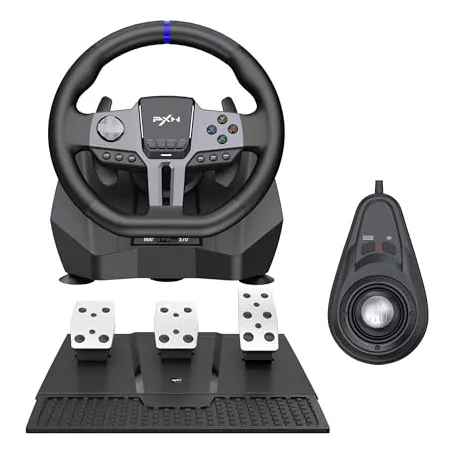 Pxn V9 Gen2: Volante Racing Con Pedales Y Vibracin