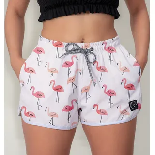Short Feminino Praia W2 Degrade Preto Branco Academia Biker Short Feminino Praia W2 Degrade Preto Branco Academia Biker