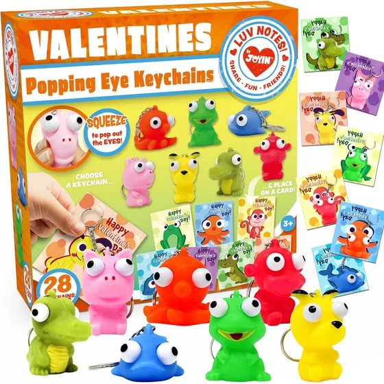 Llaveros Tarjetas De Regalo Valentín Para Niños 28 Unidades