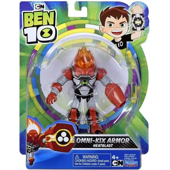 Ben 10 Figura Heatblast Con Armada Omni-kix 