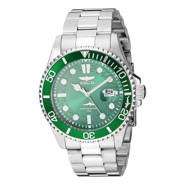 Invicta Reloj De Cuarzo Pro Modelo: 30020  Plateado Y Verde