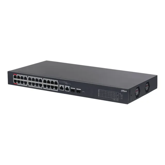 Switch Poe 26 Puertos 24 Poe 2 Uplink 2 Puertos Sfp 8.8 Gbps