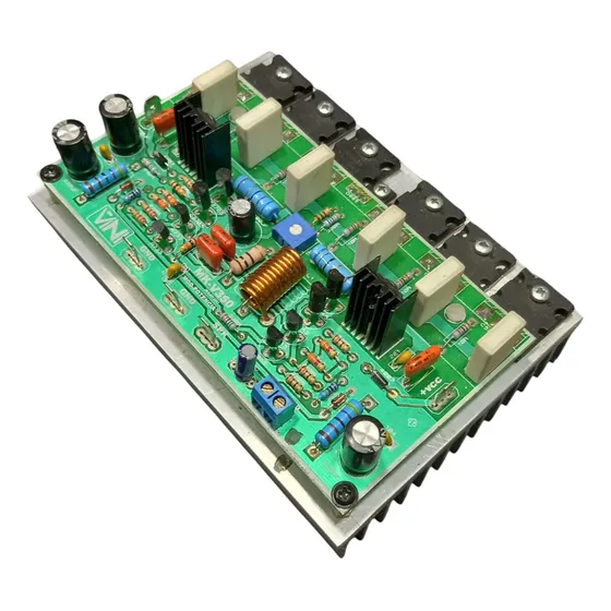 Placa De Amplificador 350w Rms Montada Com Dissipador Fixado