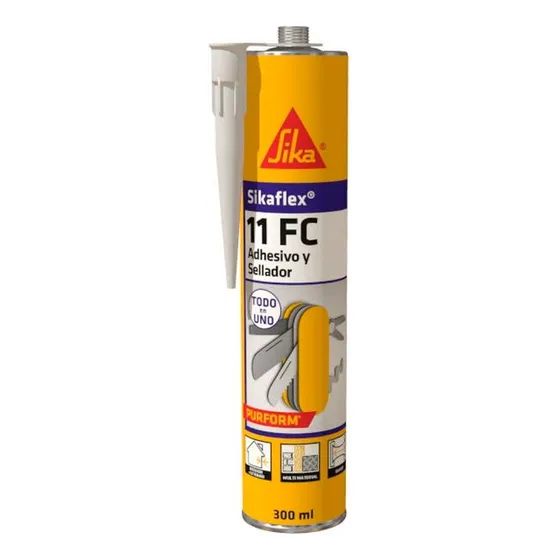 Sellante Sikaflex 11fc Plus 300ml Gris Sellador Adhesivo