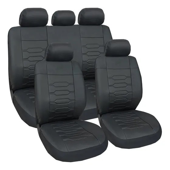 Fundas Cubre Asientos Cuerina Auto Acolchada Ecocuero Bangui