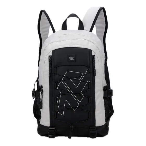 Mochila Urbana Estudiante Impermeable Aoking Xn3369 Color Gris Diseño de la tela Lisa