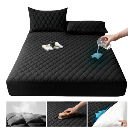 Cubre Colchón Impermeable Matrimonial Fundas Para Cama